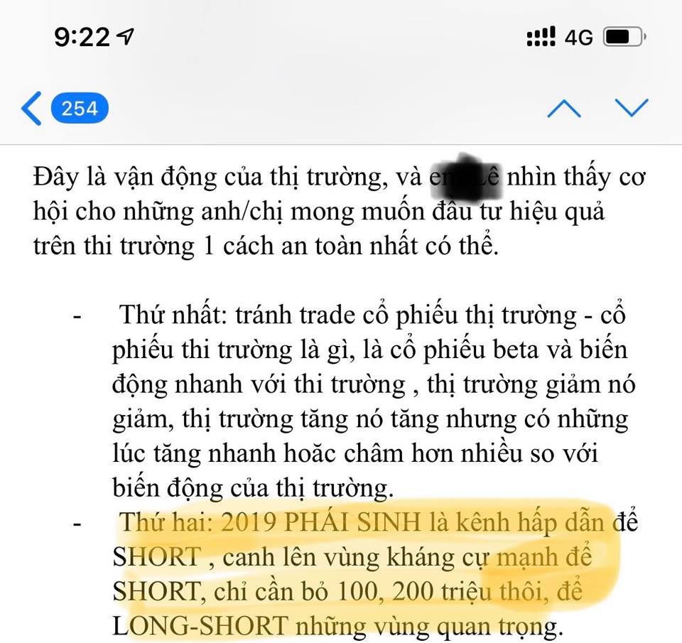 đầu tư 2019 chỉ cần short