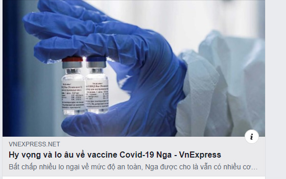 Hy vọng và lo âu về vaccine Covid-19 Nga