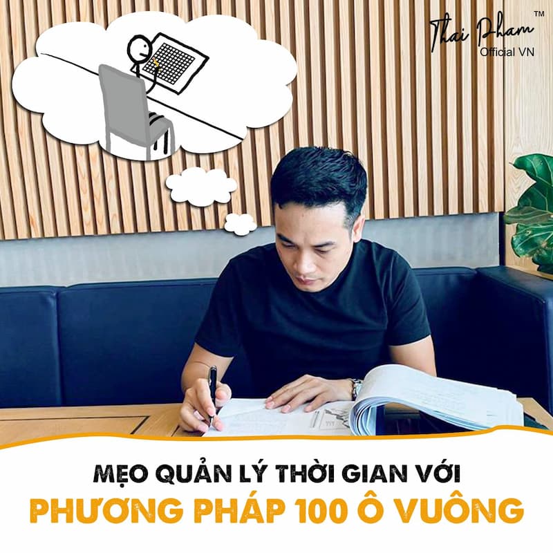 MẸO QUẢN LÝ THỜI GIAN VỚI PHƯƠNG PHÁP 100 Ô VUÔNG